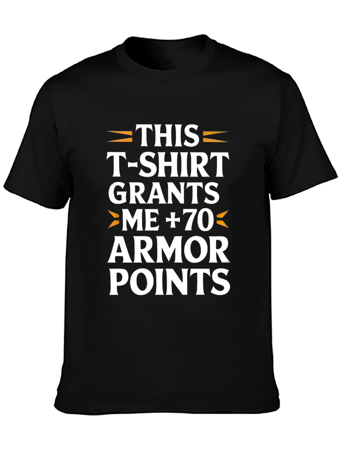 Humorous Armor Points Graphic T-Shirt