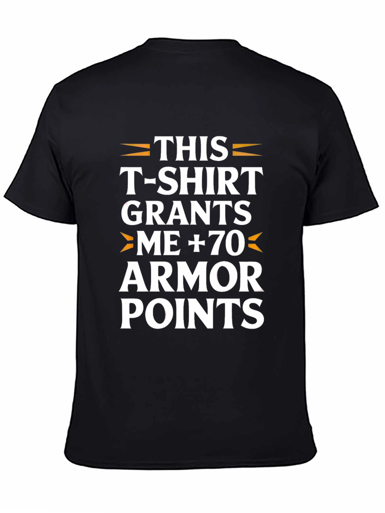 Humorous Armor Points Graphic T-Shirt