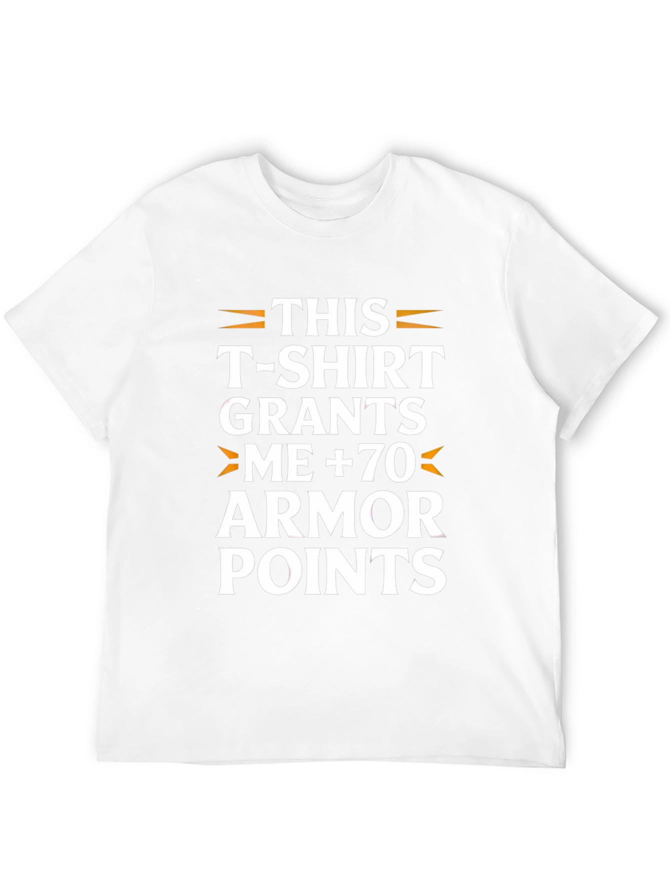 Humorous Armor Points Graphic T-Shirt