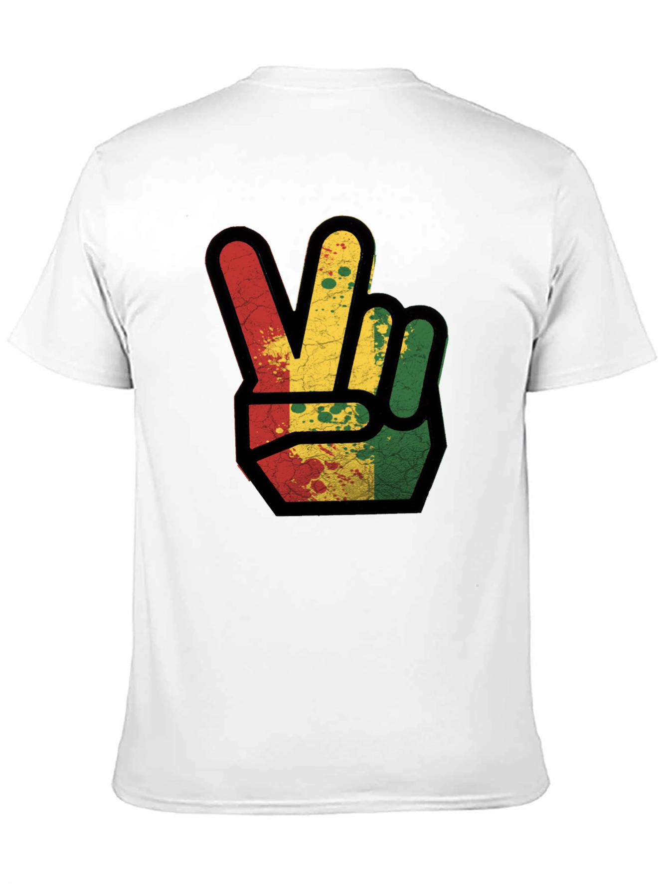 Rasta Peace Sign Graphic Tee