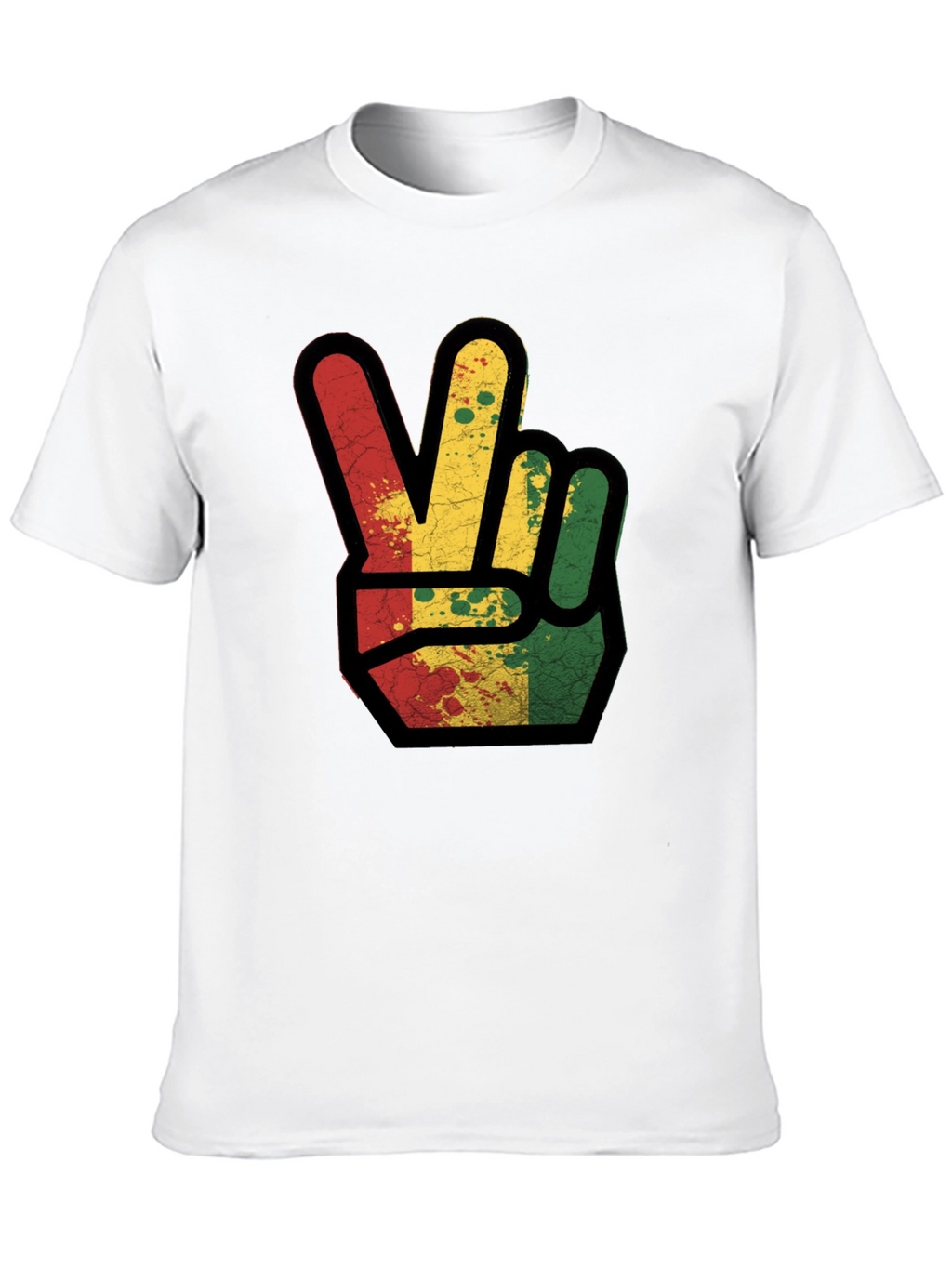 Rasta Peace Sign Graphic Tee