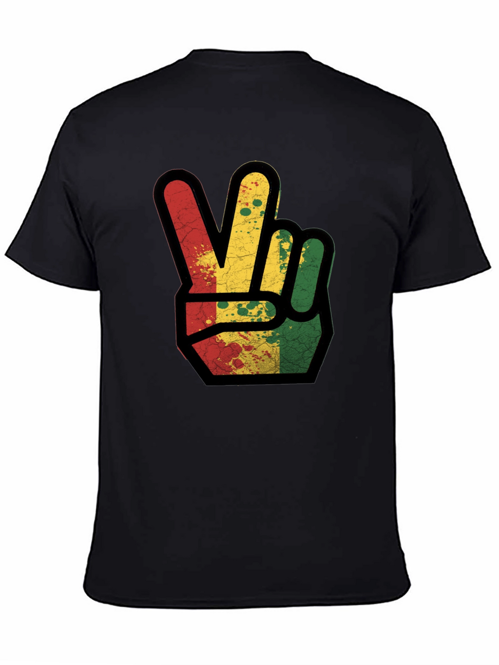 Rasta Peace Sign Graphic Tee