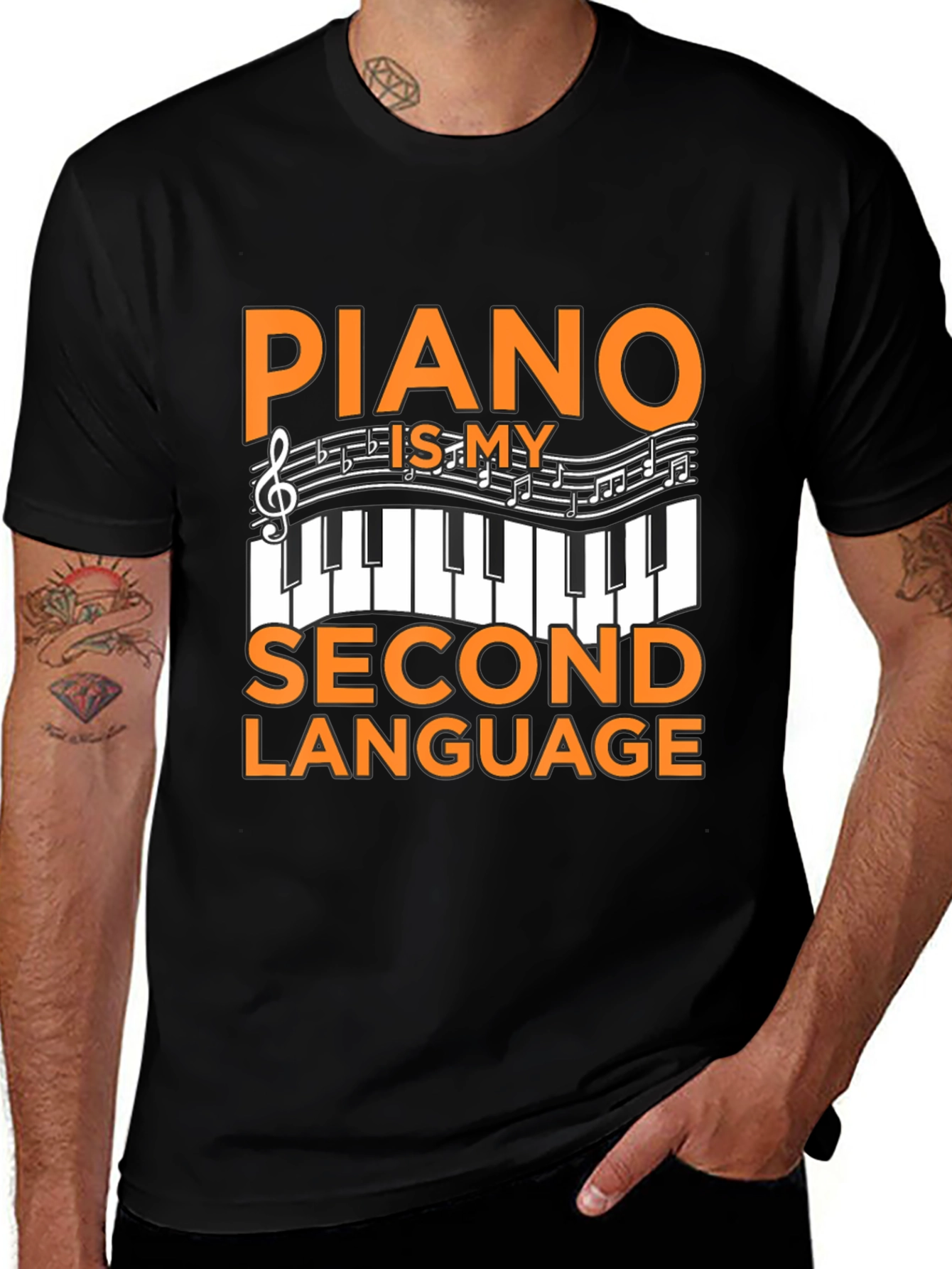 Piano Is My Second Language T-Shirt