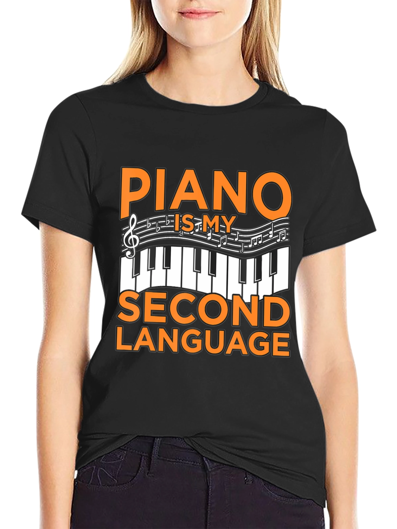 Piano Is My Second Language T-Shirt