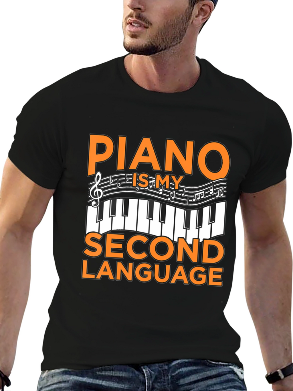 Piano Is My Second Language T-Shirt