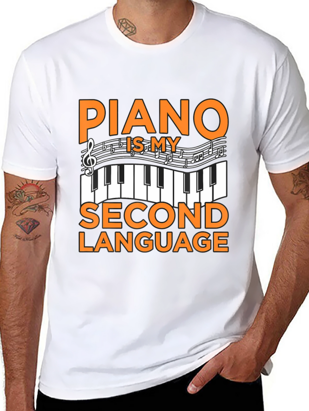Piano Is My Second Language T-Shirt