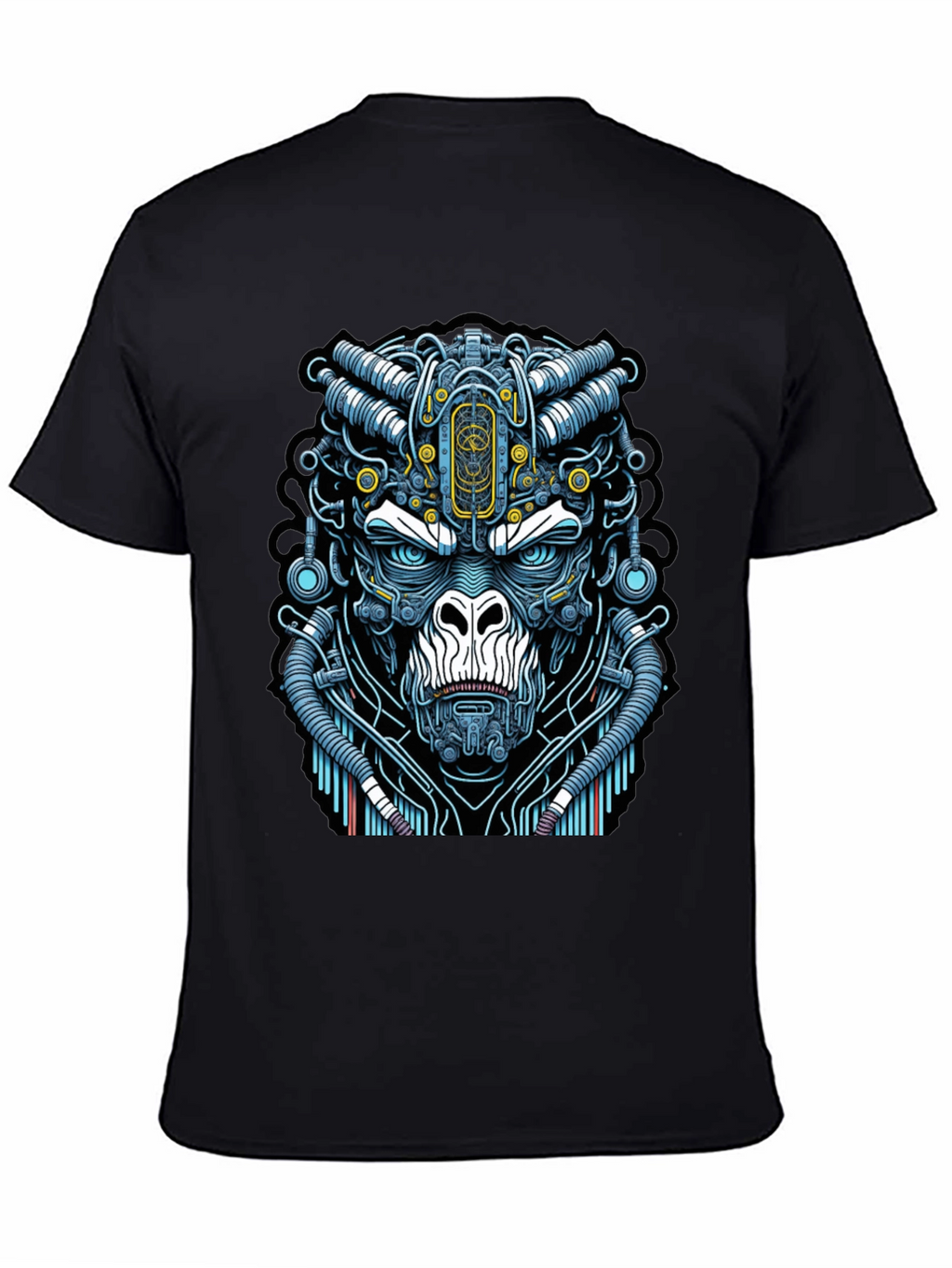 Cyber Gorilla T-Shirt - Unique Sci-Fi Ape Design