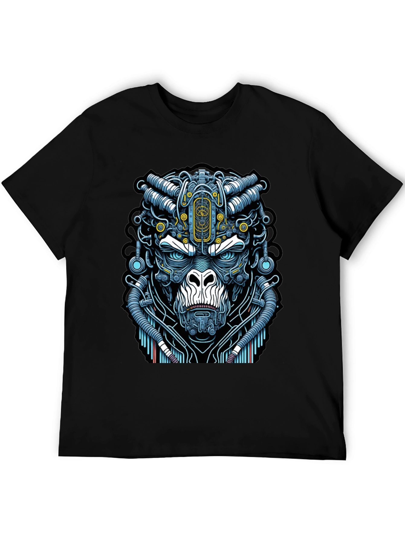 Cyber Gorilla T-Shirt - Unique Sci-Fi Ape Design