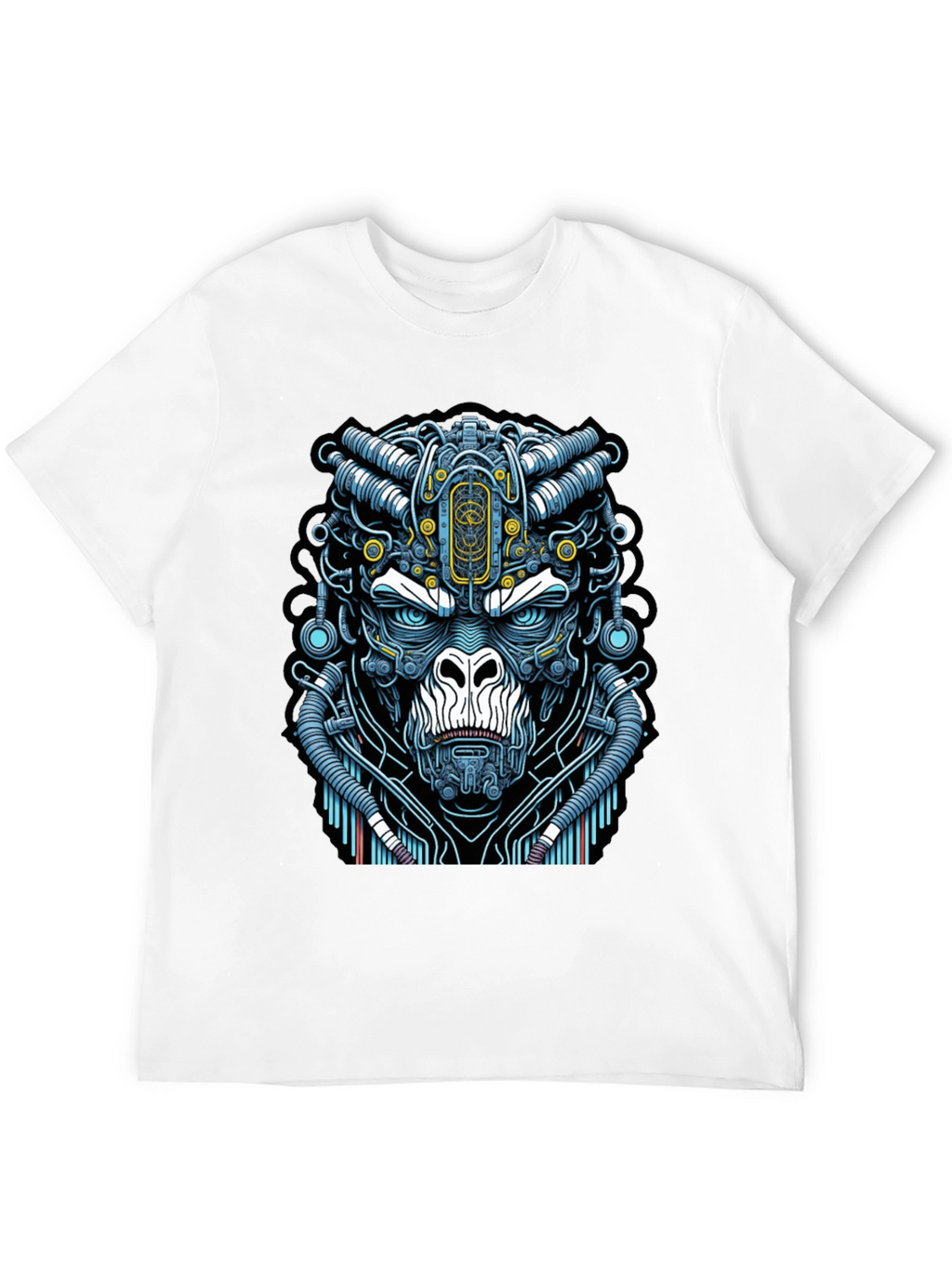 Cyber Gorilla T-Shirt - Unique Sci-Fi Ape Design