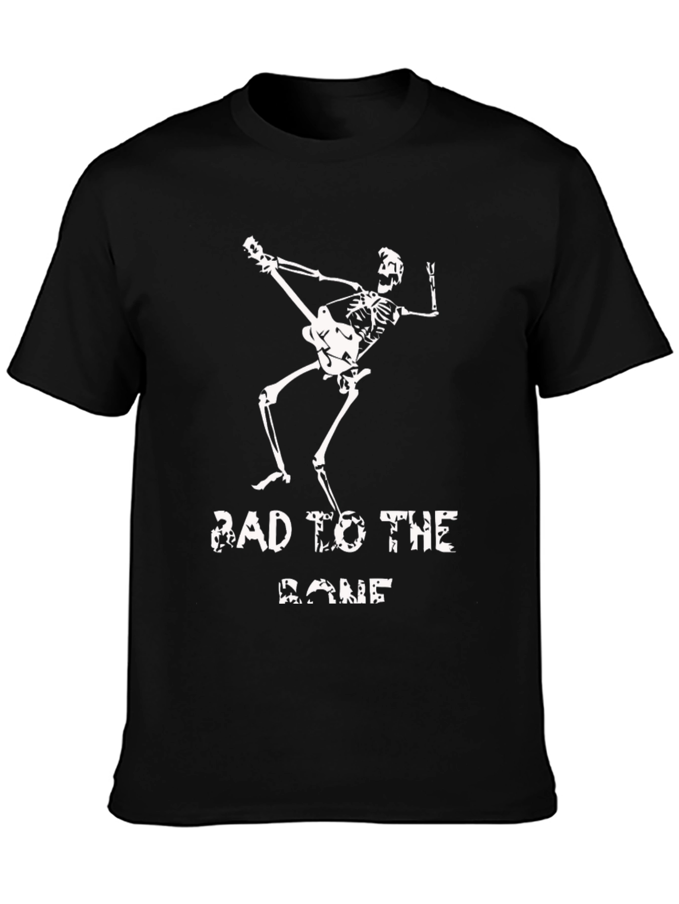 Bad to the Bone Skeleton Graphic Tee - Rocker Style