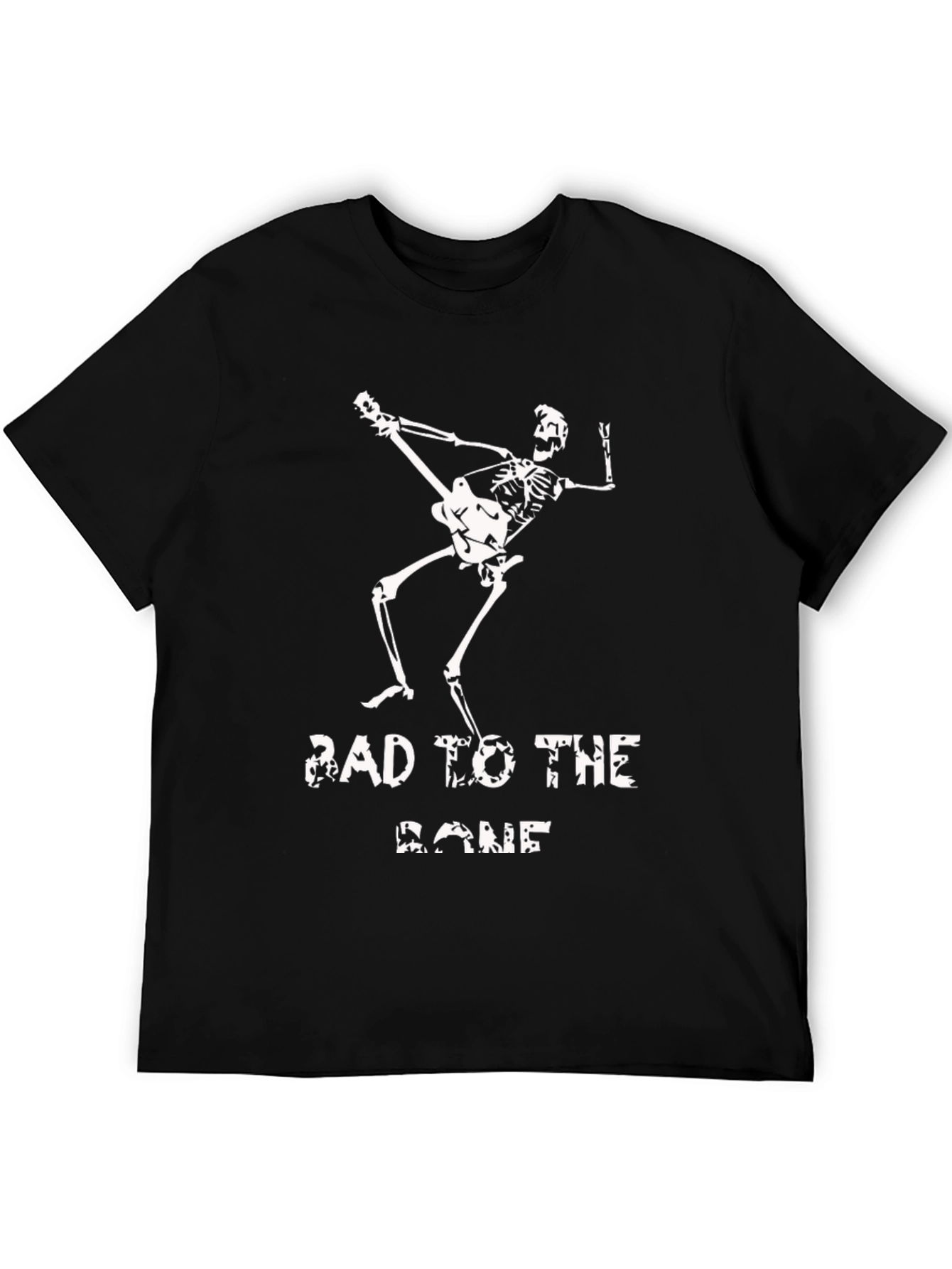 Bad to the Bone Skeleton Graphic Tee - Rocker Style