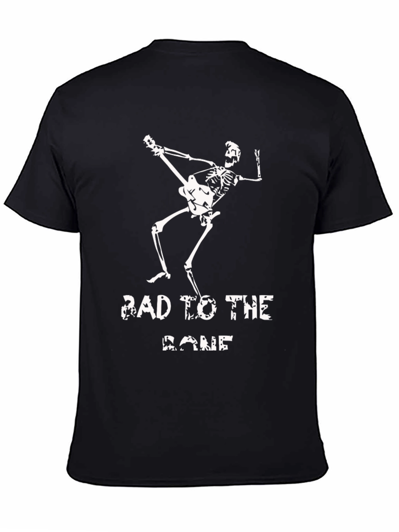 Bad to the Bone Skeleton Graphic Tee - Rocker Style