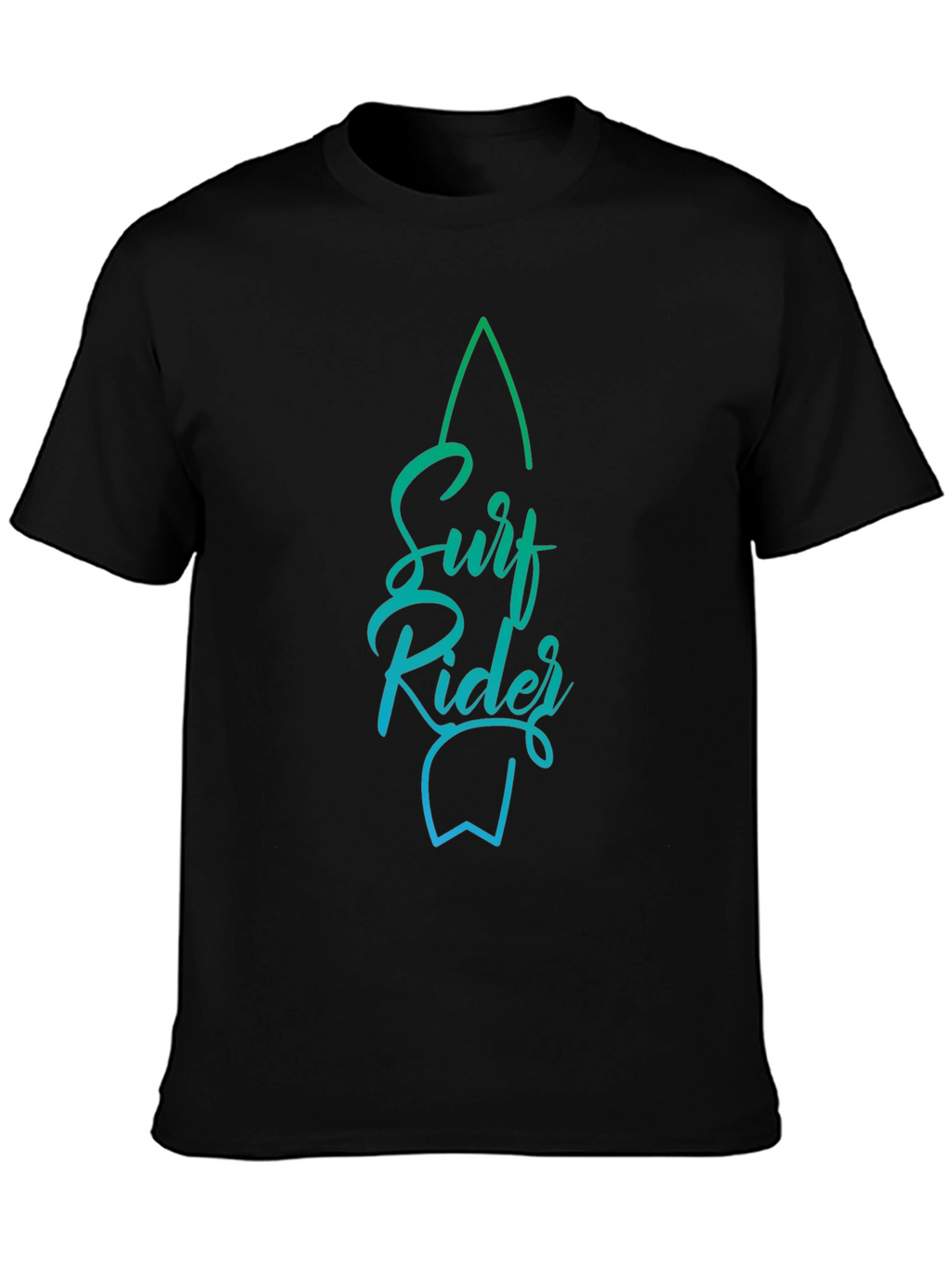 Surf Rider Graphic Tee - Stylish Black T-Shirt
