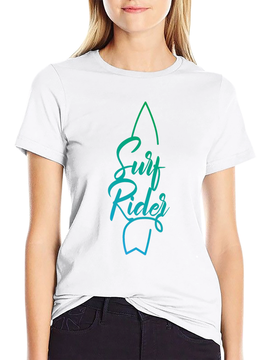 Surf Rider Graphic Tee - Stylish Black T-Shirt