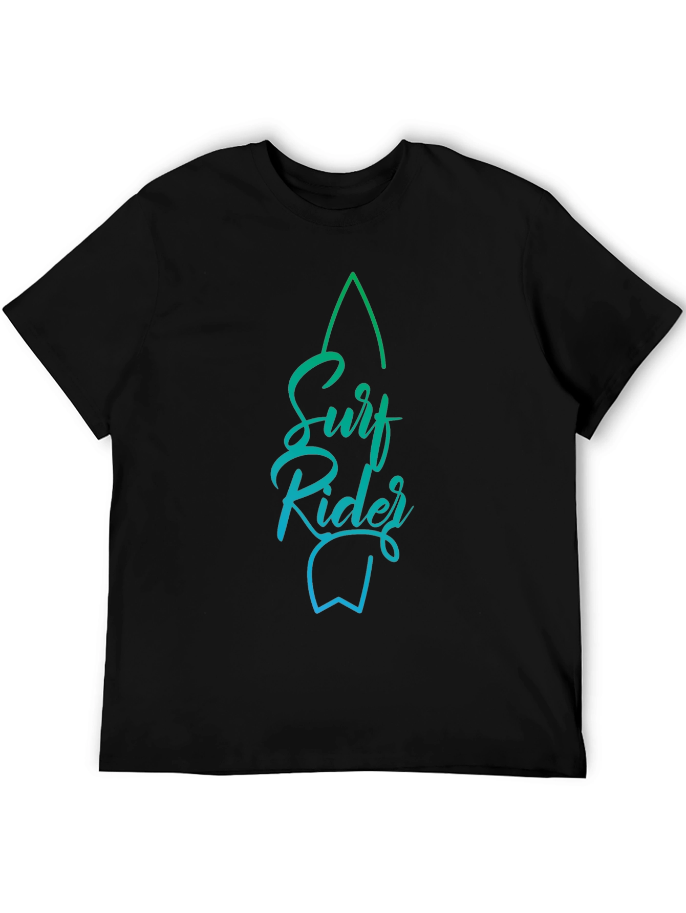 Surf Rider Graphic Tee - Stylish Black T-Shirt