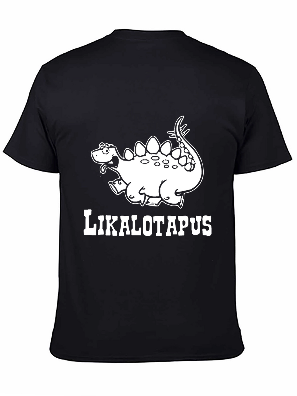 Likolotapus Dinosaur Graphic Black T-Shirt