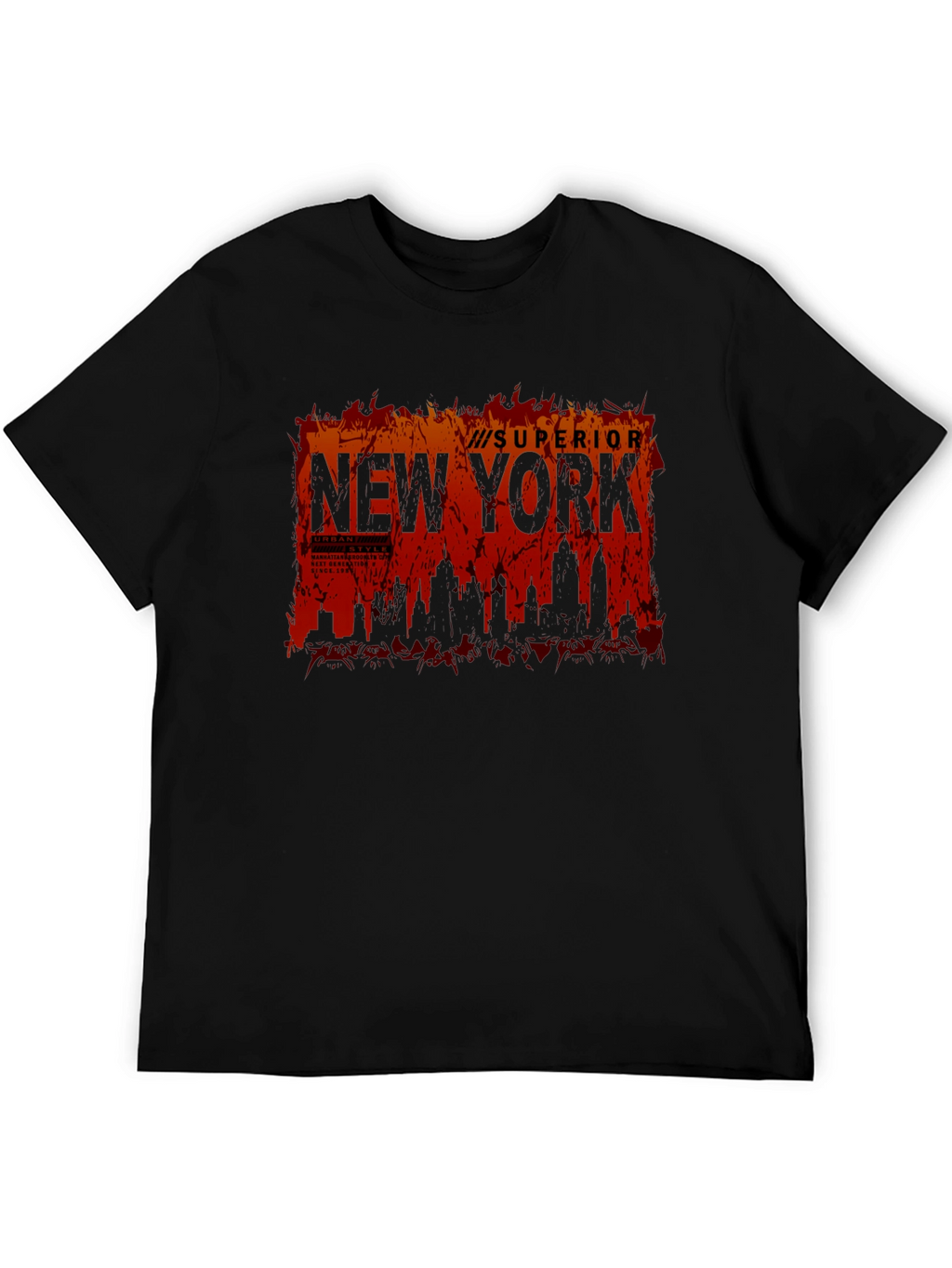 Superior New York Skyline Graphic T-Shirt