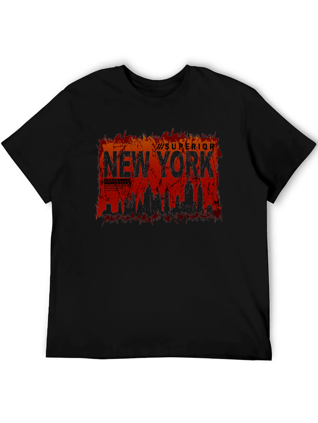 Superior New York Skyline Graphic T-Shirt