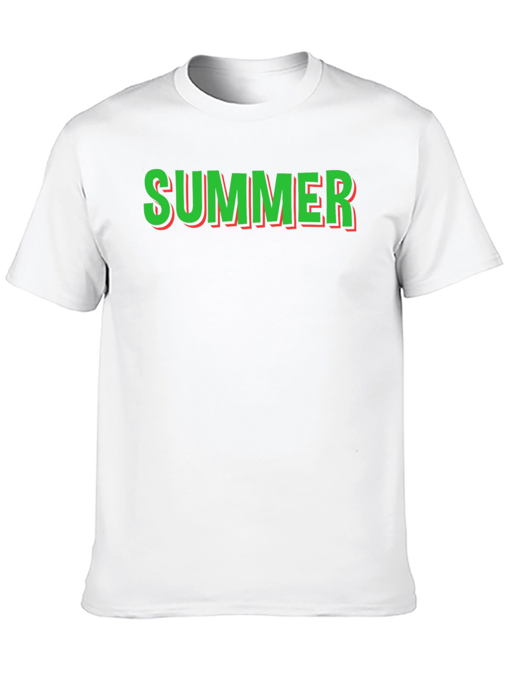 Summer Graphic Tee - Black Cotton T-Shirt
