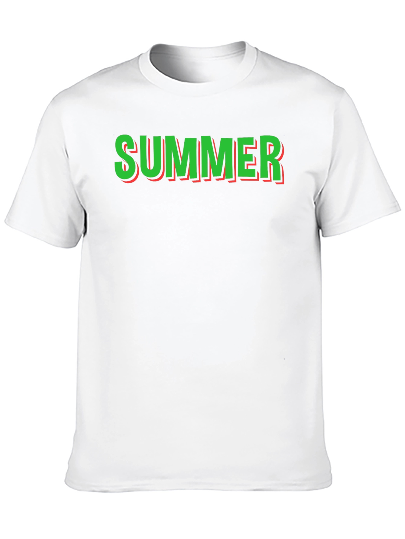 Summer Graphic Tee - Black Cotton T-Shirt