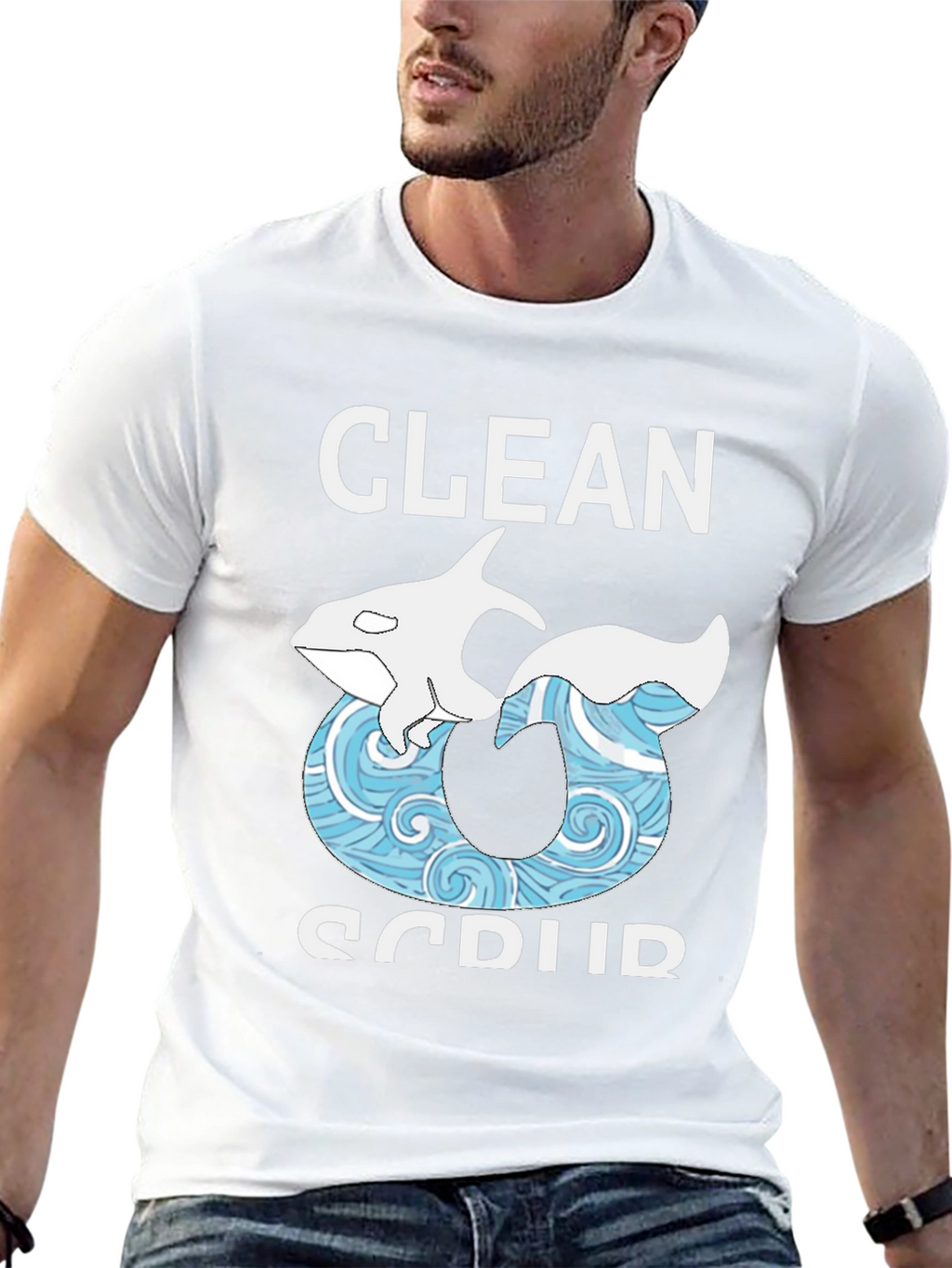 Clean & Scrub Orca Graphic Tee