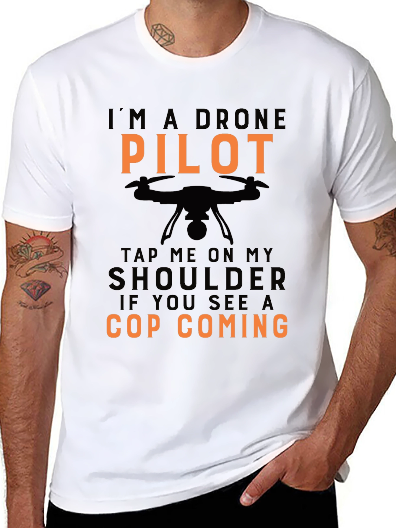 Drone Pilot Novelty Graphic Tee