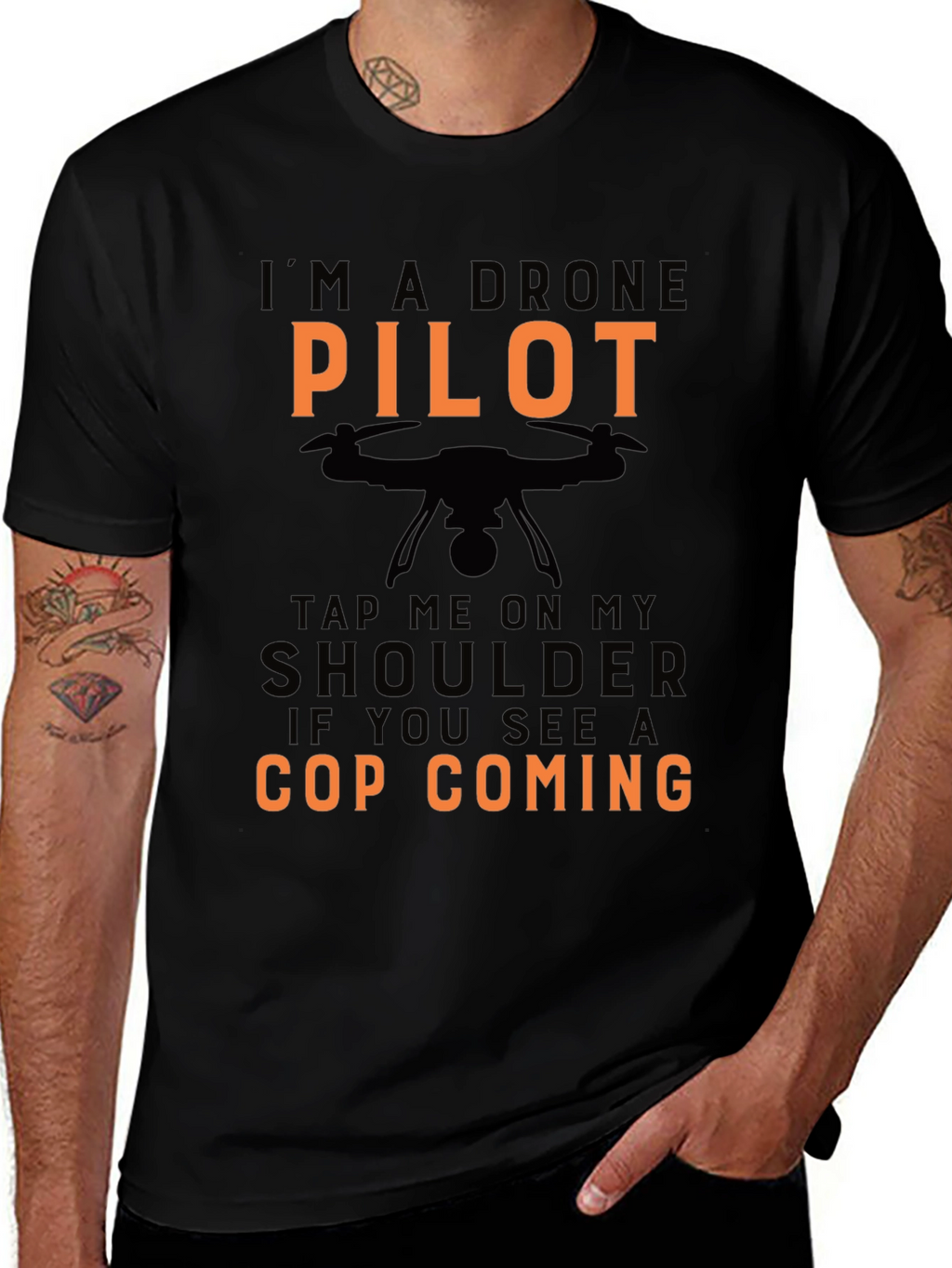 Drone Pilot Novelty Graphic Tee