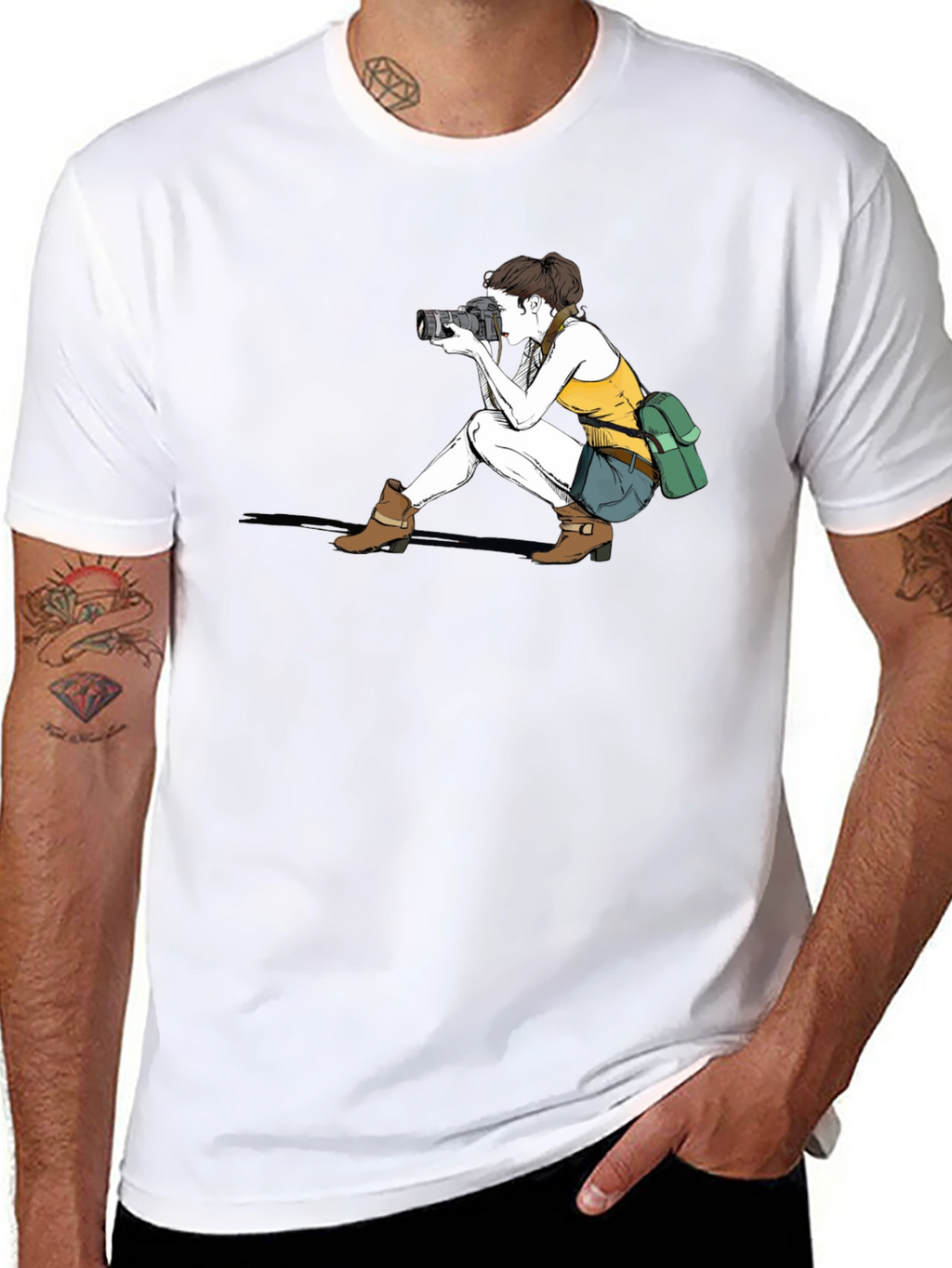 Photographer Graphic Black T-Shirt