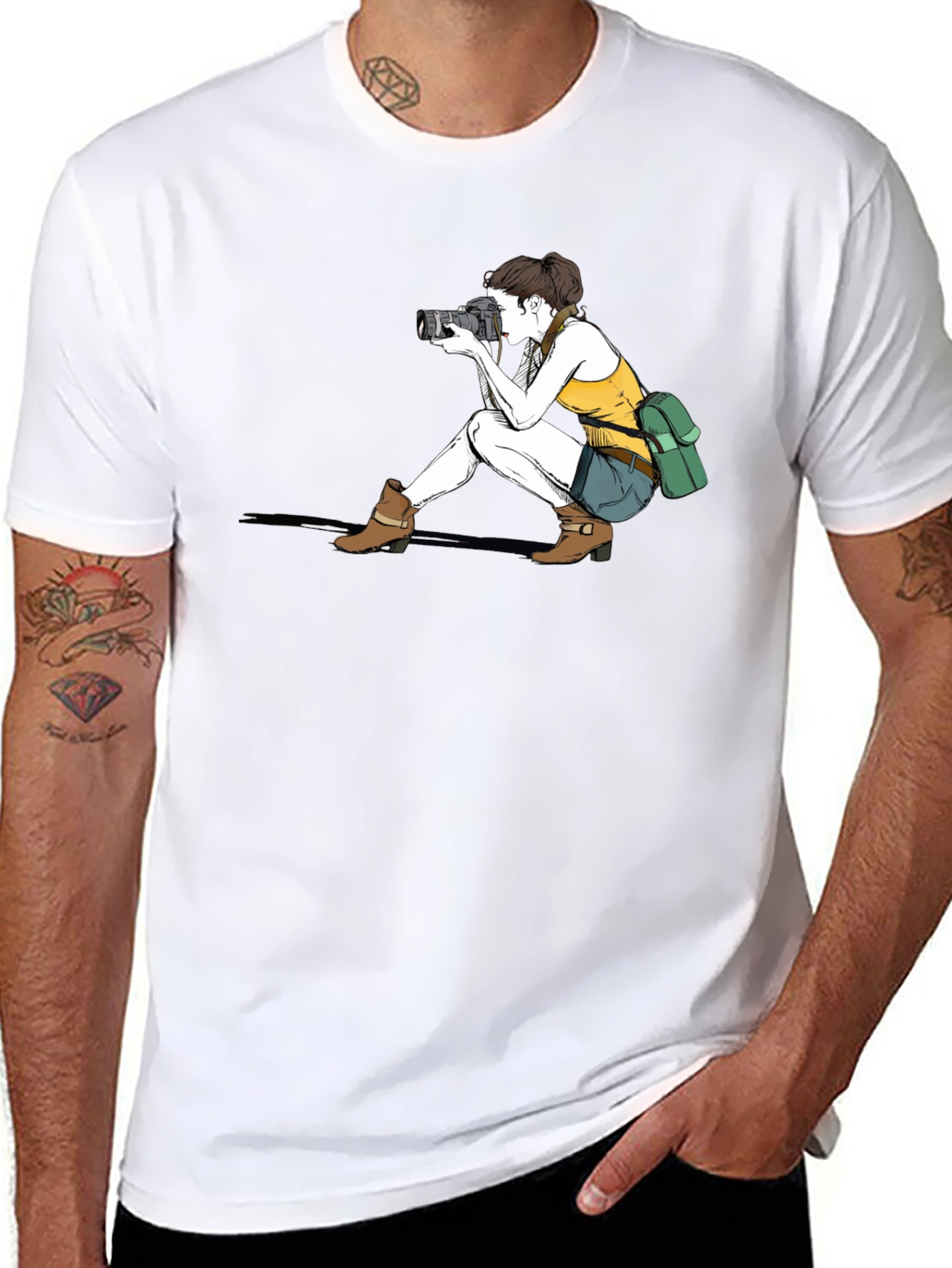 Photographer Graphic Black T-Shirt