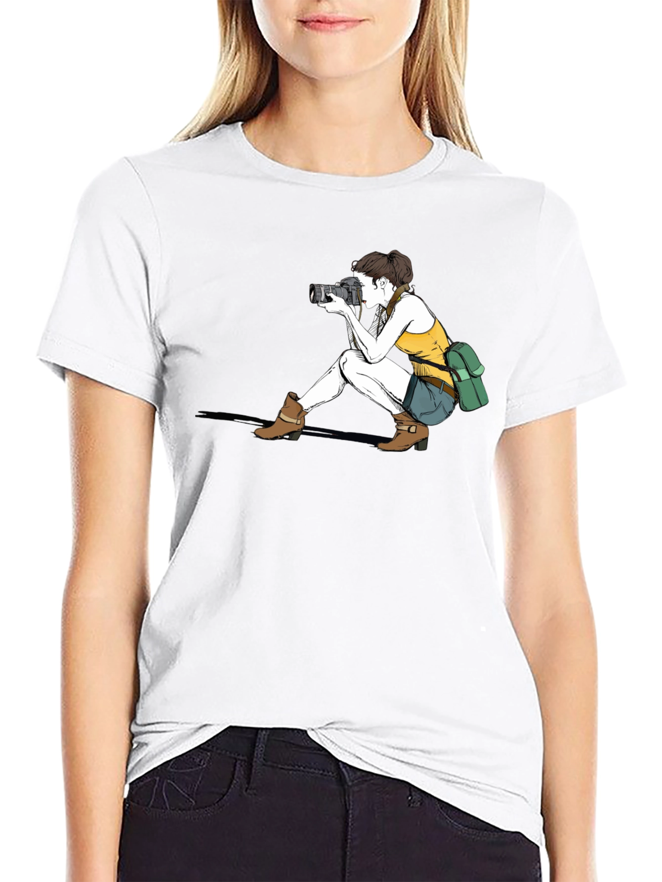 Photographer Graphic Black T-Shirt