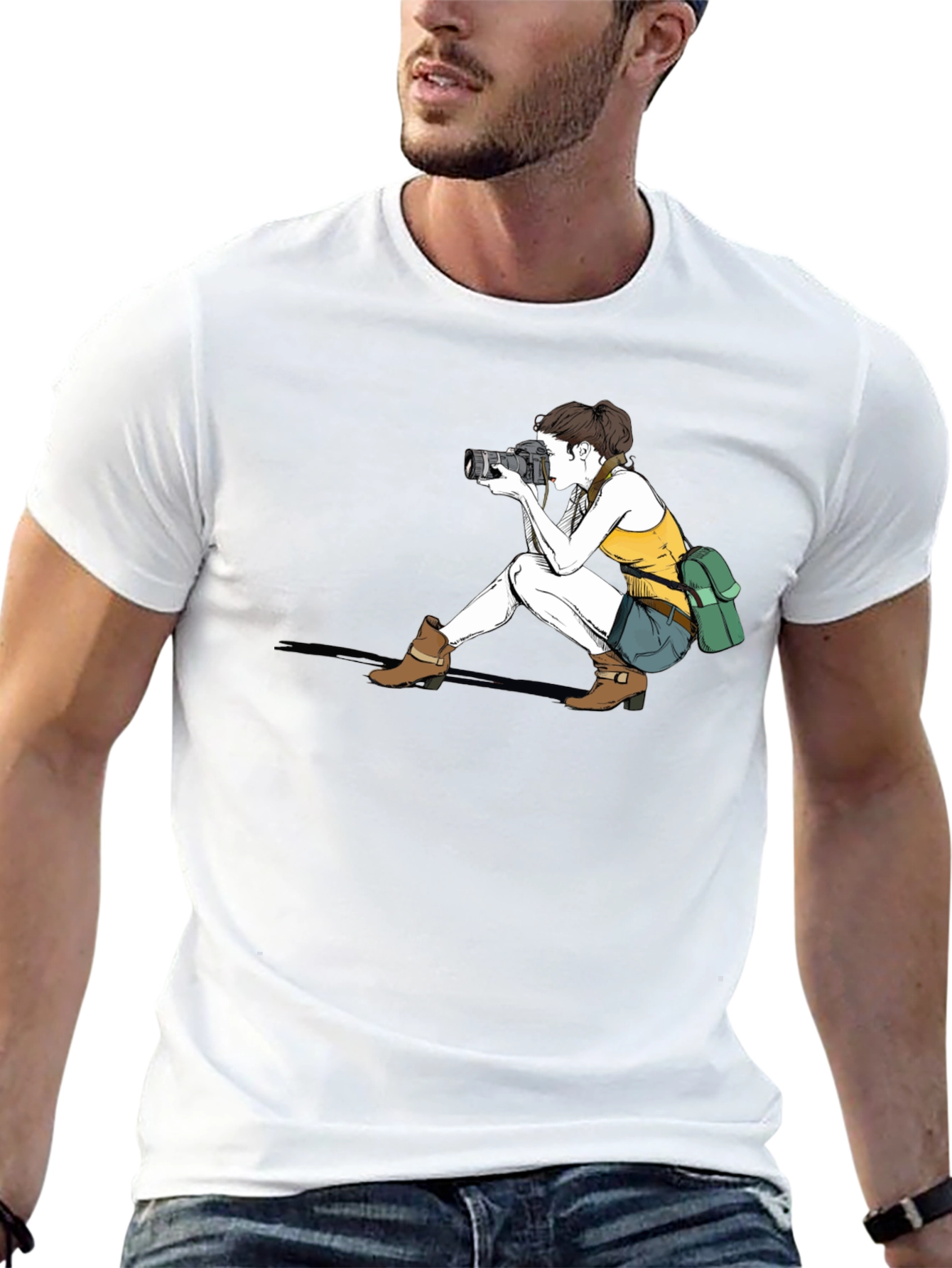Photographer Graphic Black T-Shirt