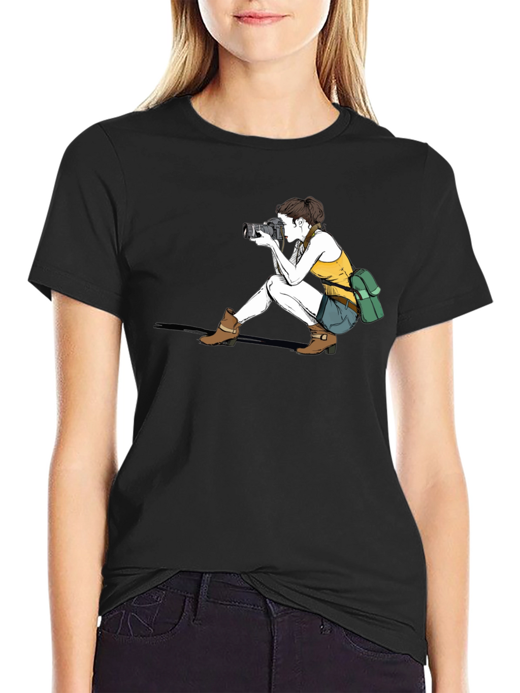 Photographer Graphic Black T-Shirt