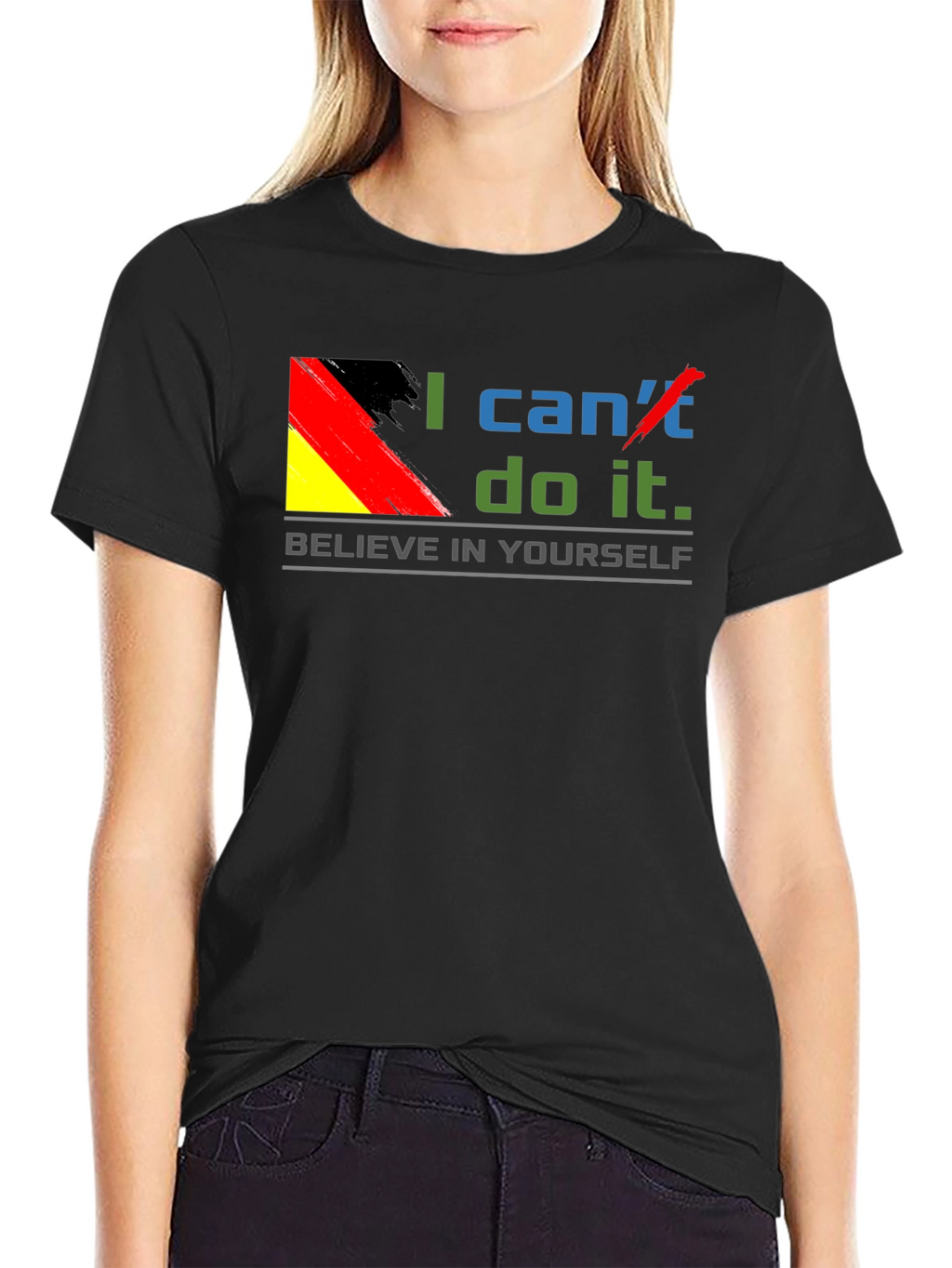 Believe In Yourself T-Shirt - Motivational Germany Flag Tee