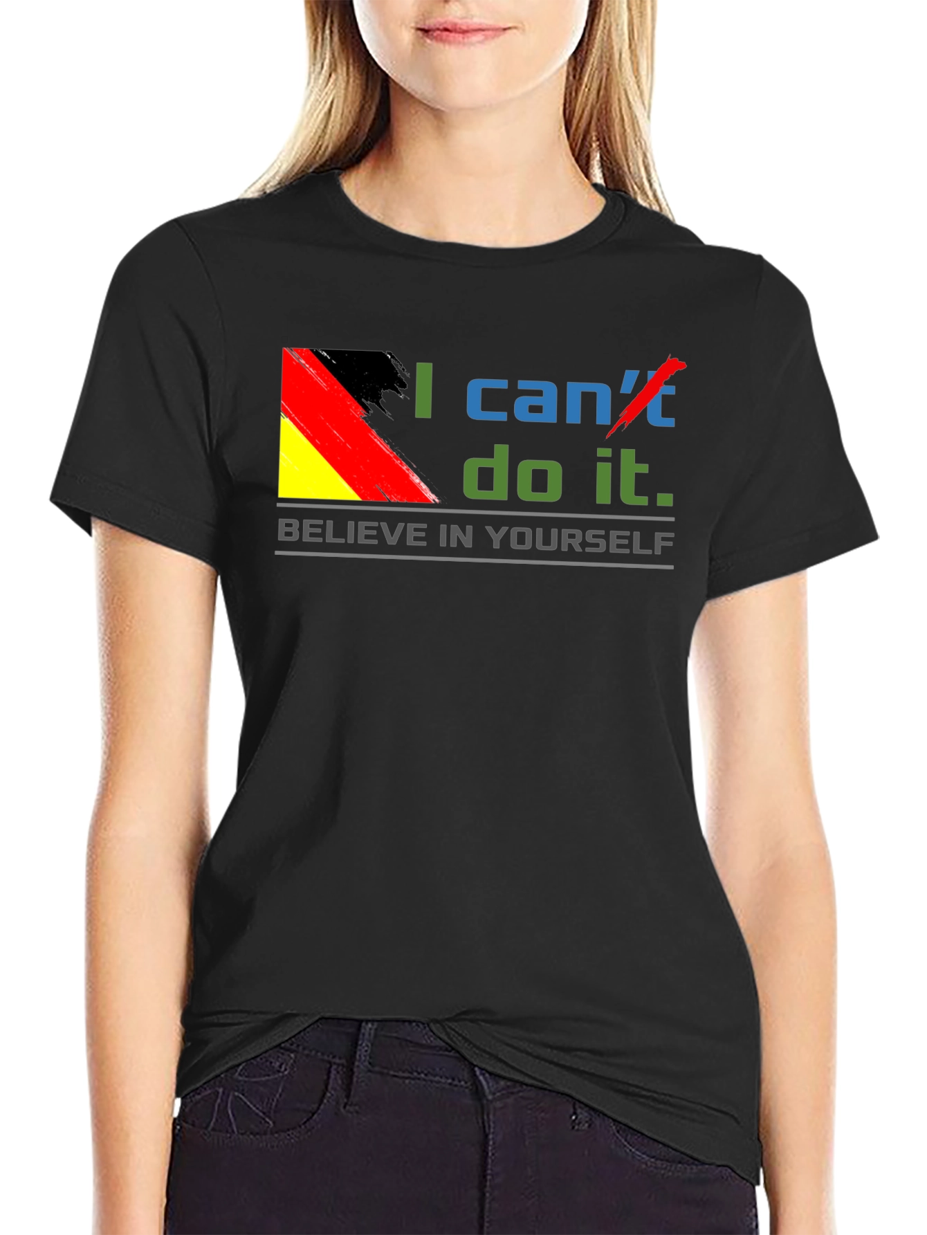 Believe In Yourself T-Shirt - Motivational Germany Flag Tee