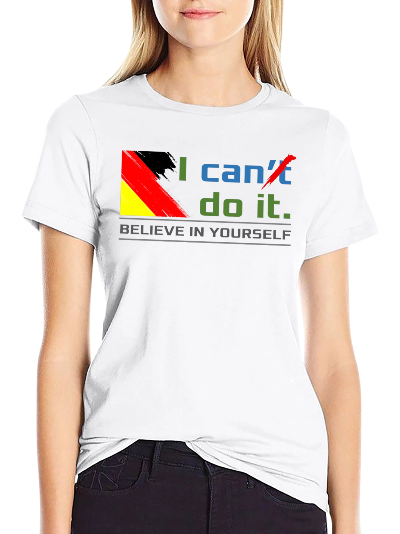 Believe In Yourself T-Shirt - Motivational Germany Flag Tee