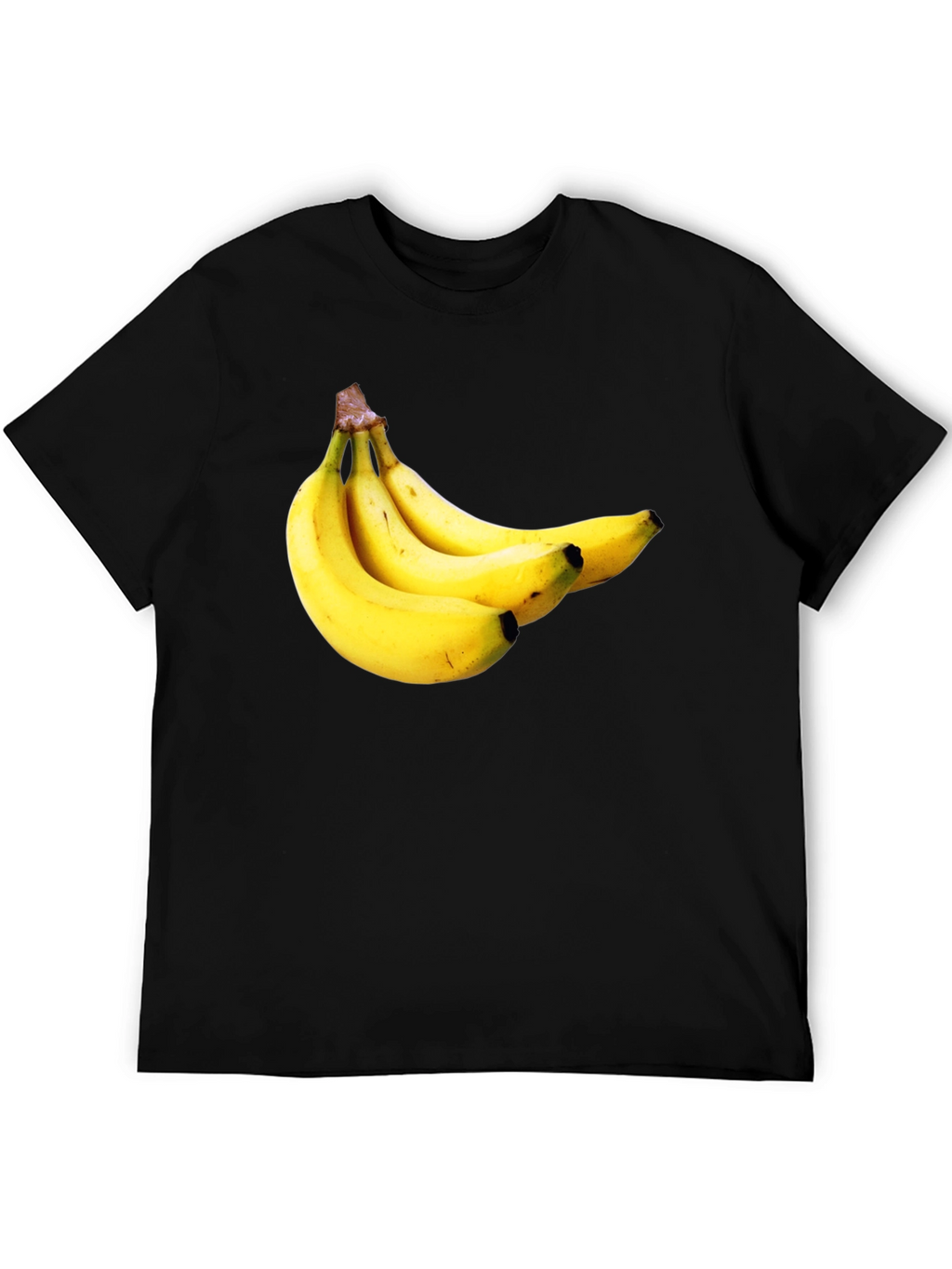 Banana Pattern Black T-Shirt
