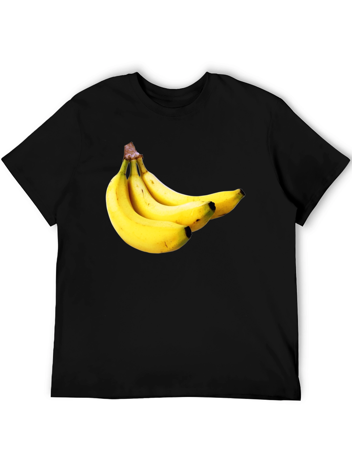 Banana Pattern Black T-Shirt