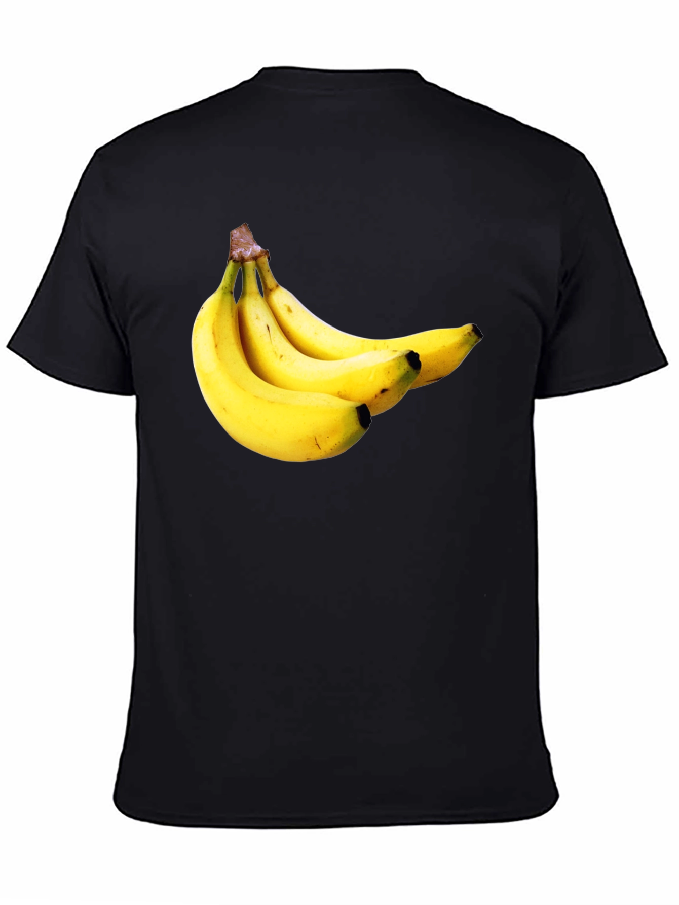 Banana Pattern Black T-Shirt