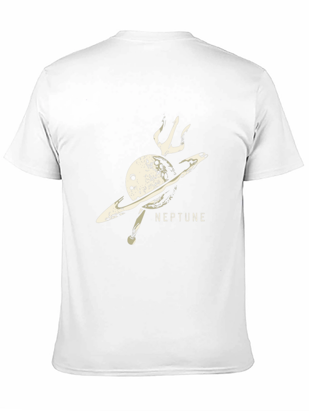 Neptune Planet Graphic Black T-Shirt