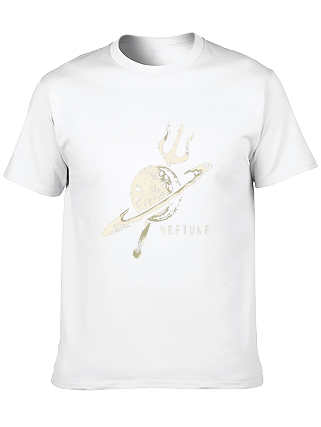 Neptune Planet Graphic Black T-Shirt