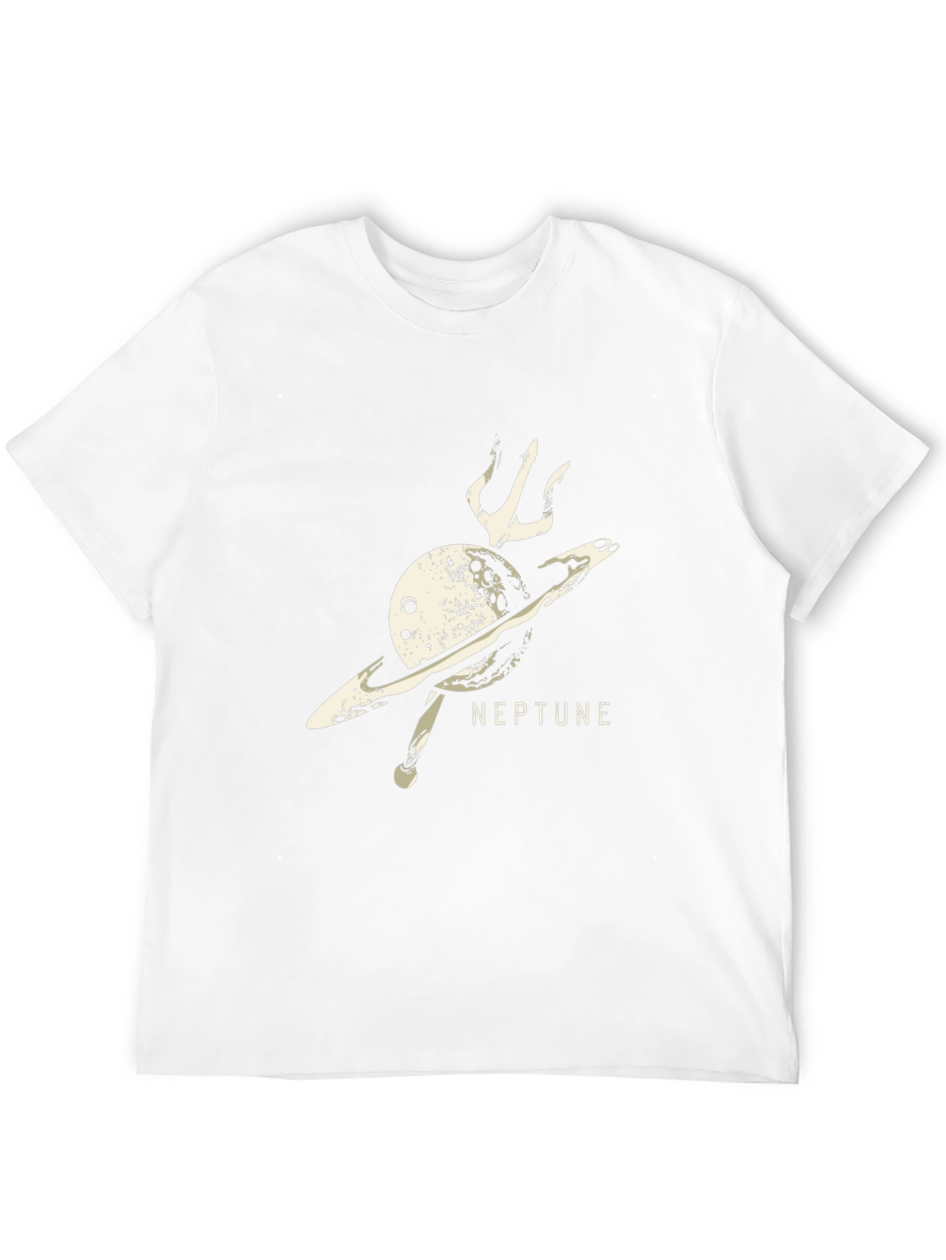 Neptune Planet Graphic Black T-Shirt