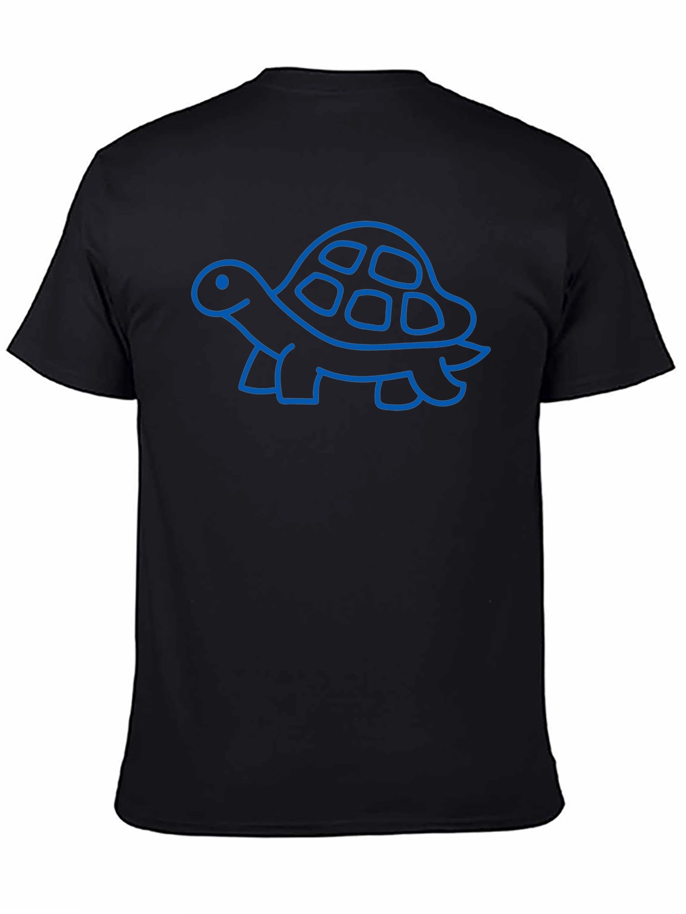 Turtle Graphic Black Tee - Fun & Casual