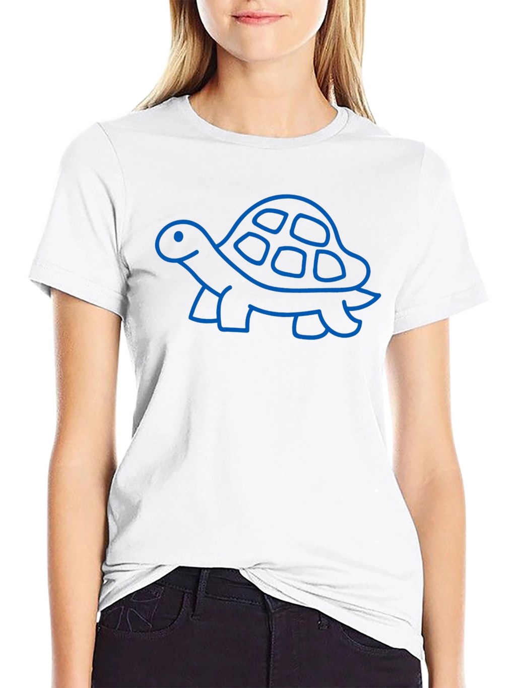 Turtle Graphic Black Tee - Fun & Casual