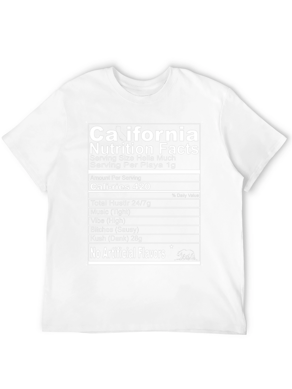 California Nutrition Facts T-Shirt