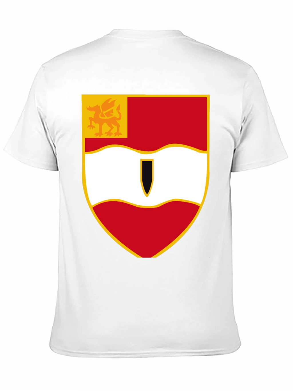 Heraldic Crest Shield Black T-Shirt