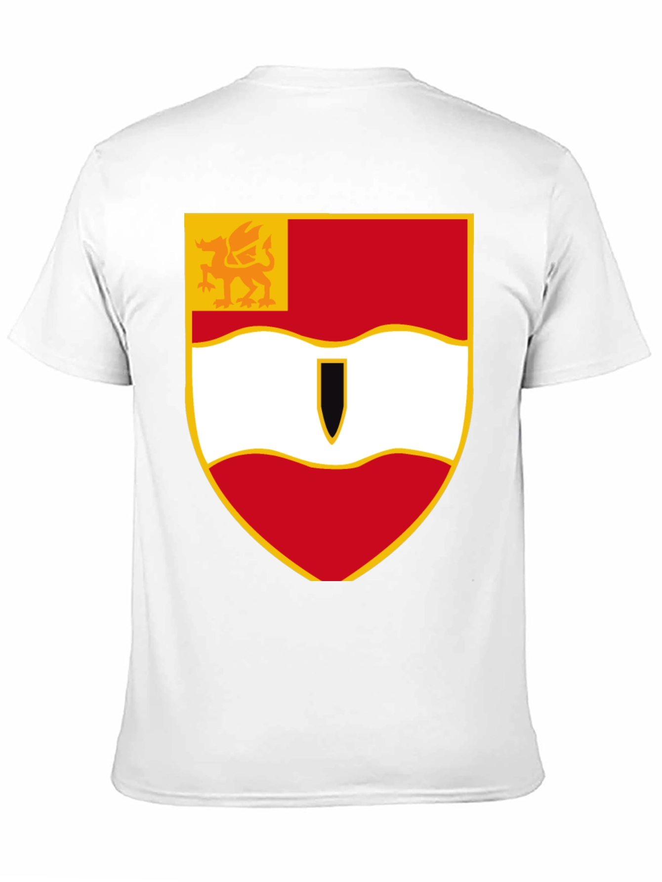 Heraldic Crest Shield Black T-Shirt