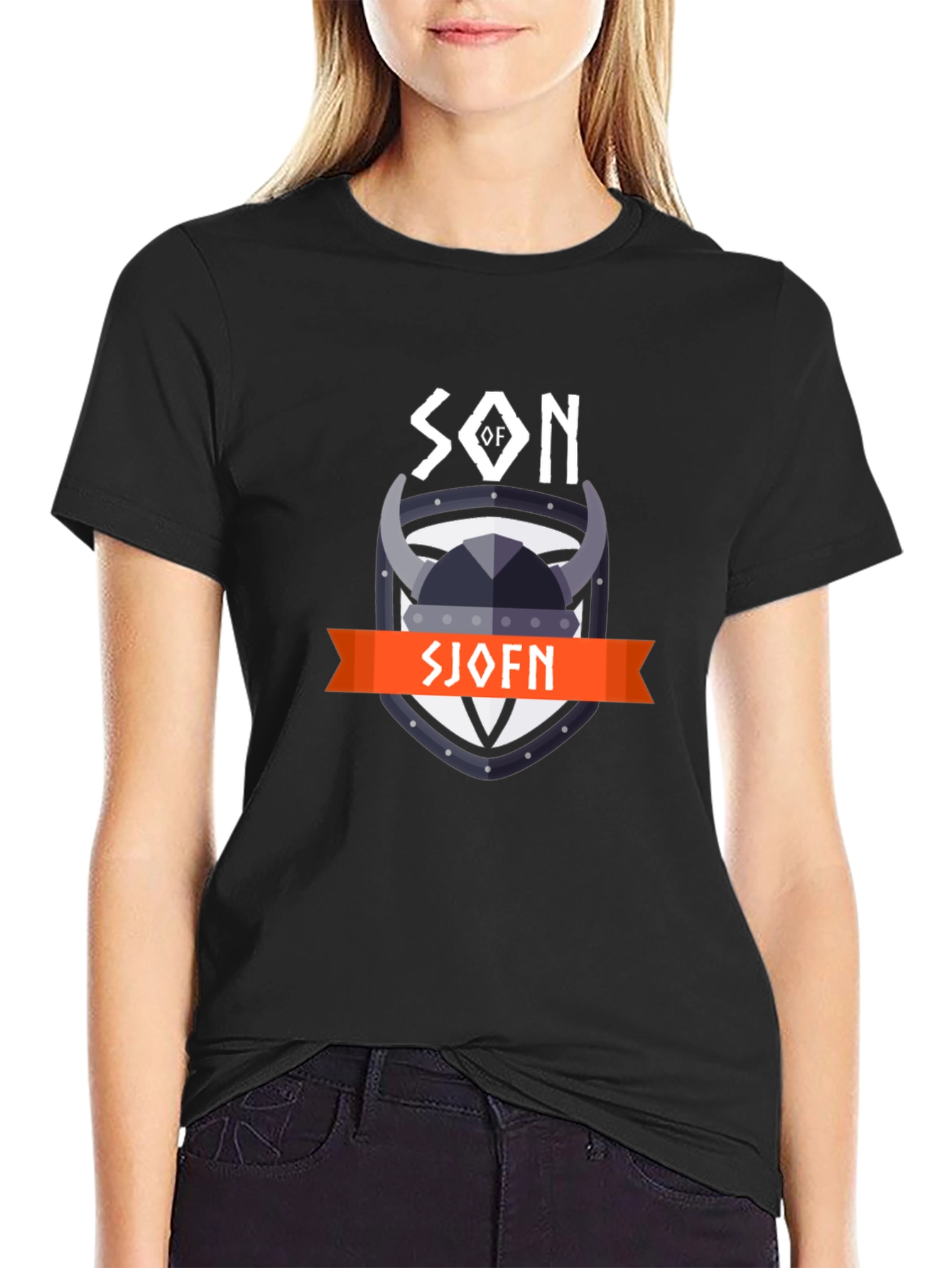 Son of Sjofn Viking T-Shirt - Black