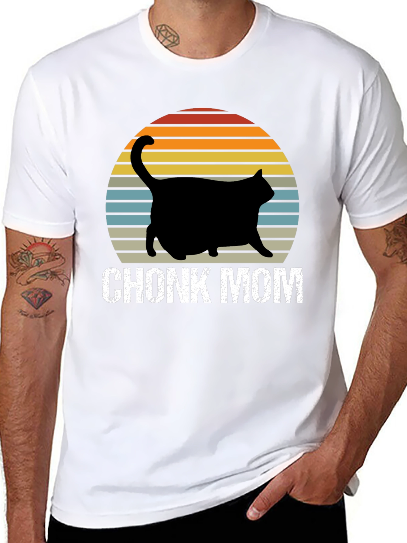 Chonk Mom T-Shirt - Cat Lover Apparel