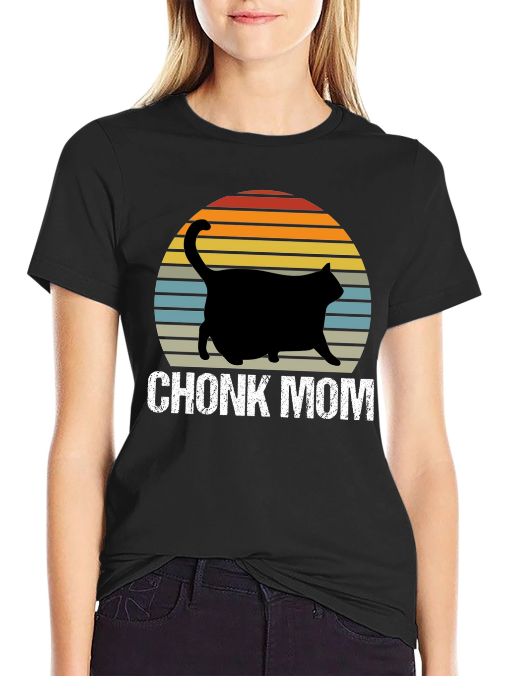Chonk Mom T-Shirt - Cat Lover Apparel