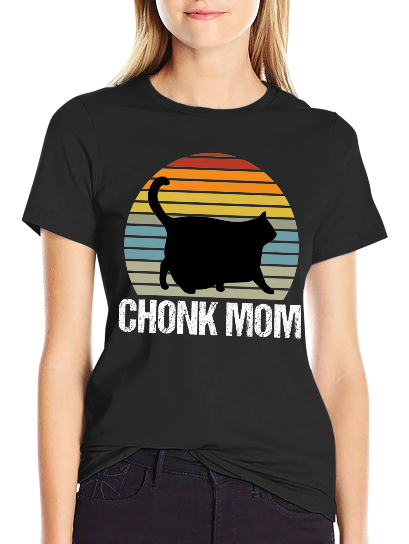Chonk Mom T-Shirt - Cat Lover Apparel